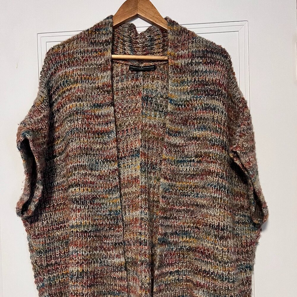 Peruvian Connection Alpaca and Wool Cosy Shawl Cardigan